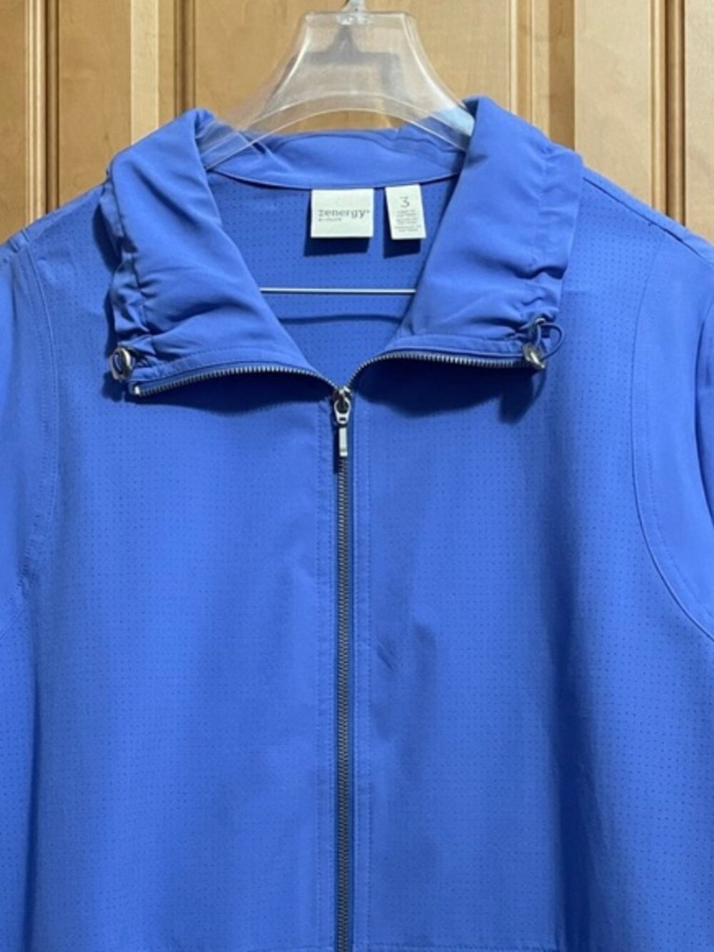 Zenergy by Chicos Full Zip Athletic Jacket Size 3 US XL
